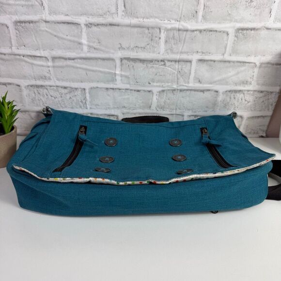 Ogio Midtown Messenger Computer Shoulder Laptop Bag Teal Blue - Picture 12 of 12